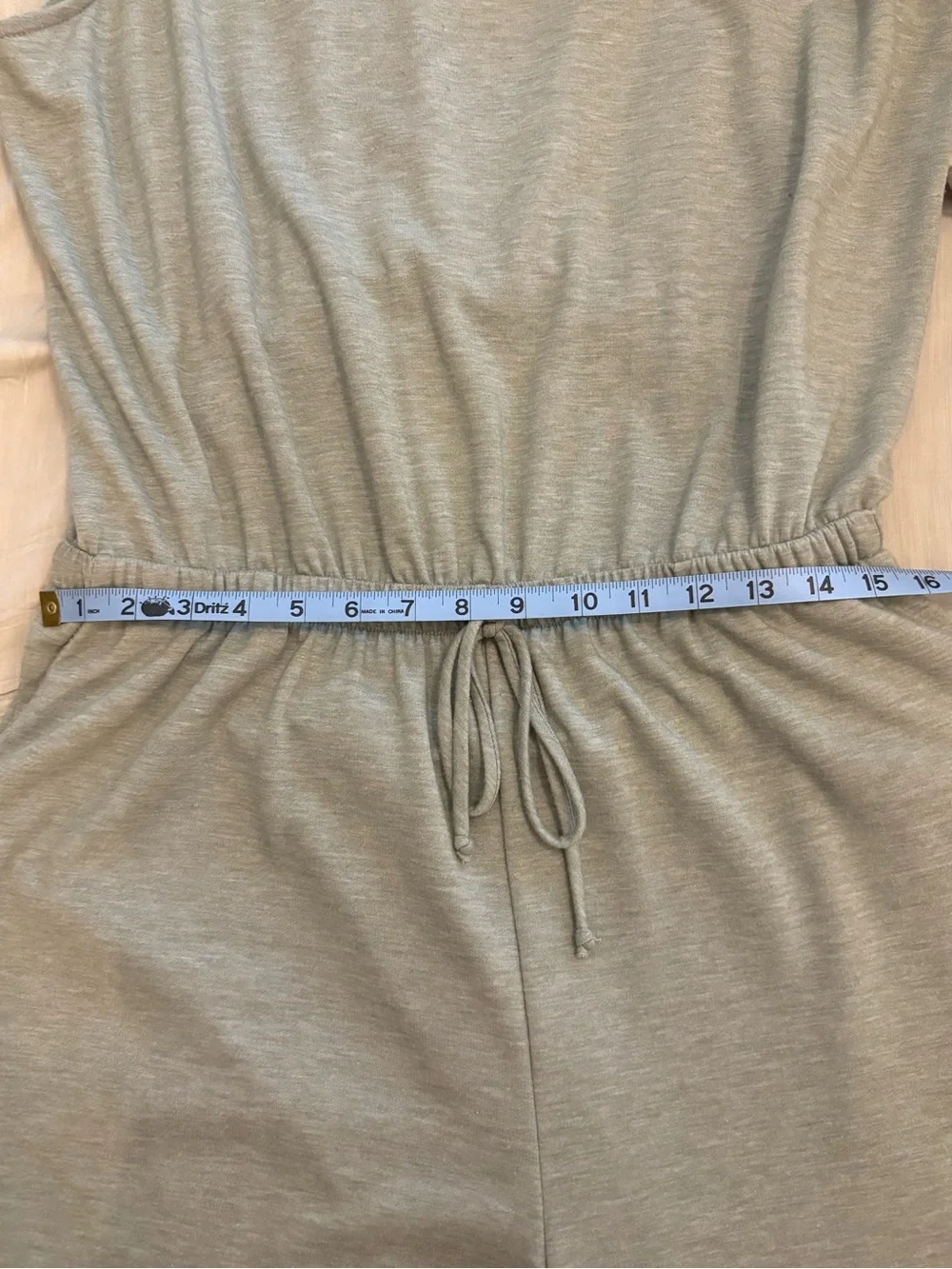 Gilli Sage Green Sleeveless Drawstring jumpsuit